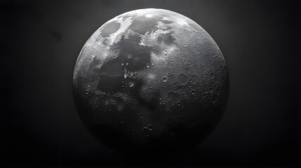 A partial circle in deep black set against an otherwise untouched background.