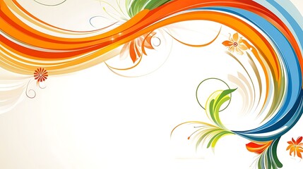 Fototapeta premium Abstract floral decorative design