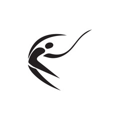 Athletics Icon illustration Vector silhouette