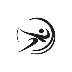 Fototapeta premium Athletics Icon illustration Vector silhouette