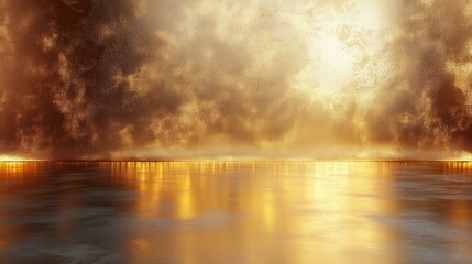 abstract luxury gold gradient studio wall background