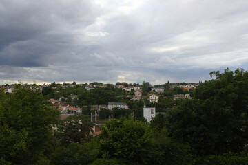 Le centre de Poitiers vu d'en haut