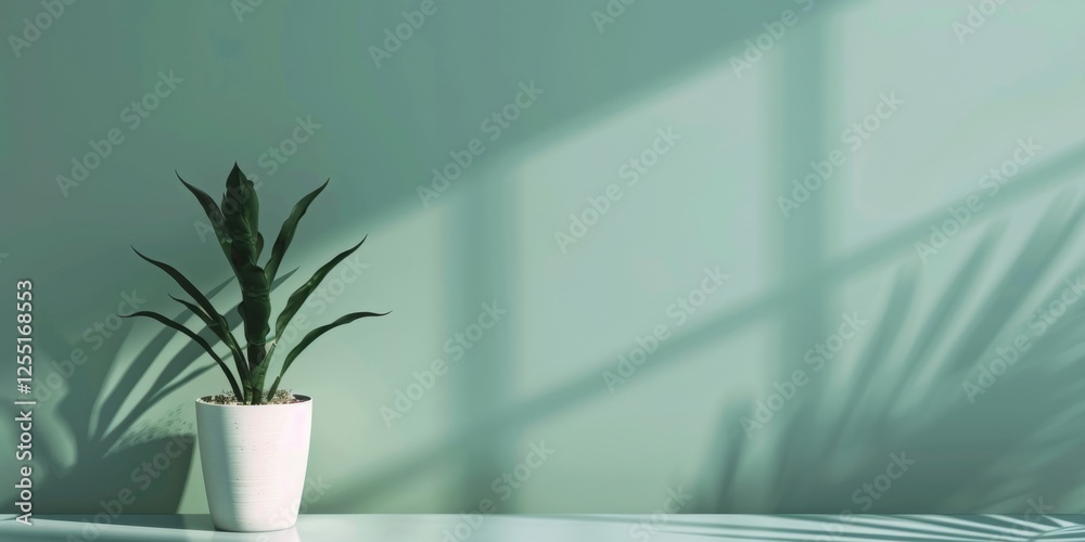 Poster a minimalist aesthetic featuring a light emerald green backdrop, minimalist design elements arranged