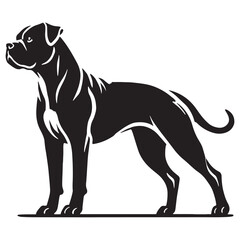 High-resolution Dogo Argentino silhouette ideal for versatile applications - Dogo Argentino illustration - minimal Dogo Argentino vector - dog silhouette
