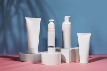 blank cosmetics skincare product or packaging for mock up. Beauty and spa concept.