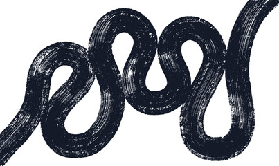 Abstract funky banner, background with squiggles dry brush strokes. Vector hand drawn modern with bold curve, squiggle, swirl and circles. Black abstract design banner. Abstract artistic background.