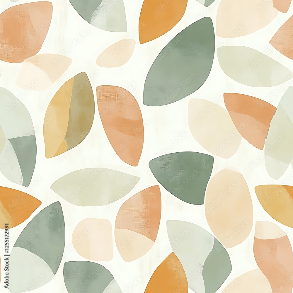 Poster abstract leaf pattern seamless background, use for wallpaper or fabric design