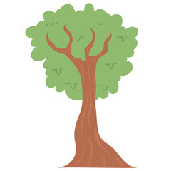 Illustration of cute Green Tree
