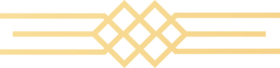 Fototapeta premium Gold geometric pattern forming rhombuses and horizontal lines creating an elegant and modern design, ideal for backgrounds, decorations, and graphic design projects