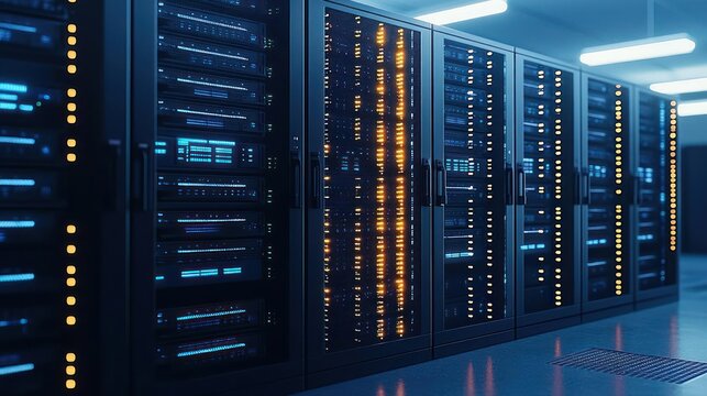 Modern Data Center Server Racks