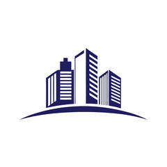 Modern City Skyline Logo with Smooth Vector Design.