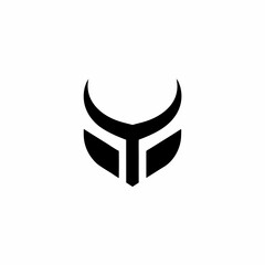 vector deer head logo design