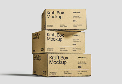 Mailer Box Mockup Generated With AI
