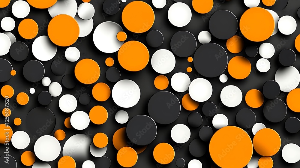 Aufkleber Abstract circles pattern background