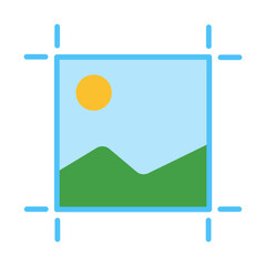 Obraz premium Artboard flat icon