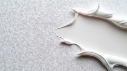 Abstract white texture on a neutral background.
