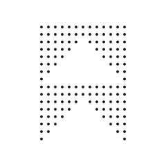 Tech Digital Square Dots Pattern