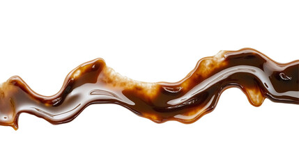 Decadent Swirl of Luscious Chocolate Syrup on Pristine 
