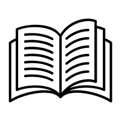 Textbook Outline Style Icon