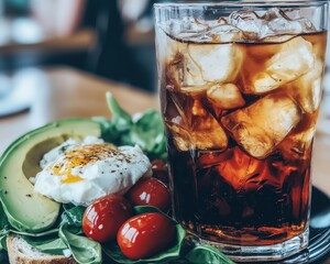 Generative AI, Crispy Sourdough Toast with Poached Egg and Grilled Chicken