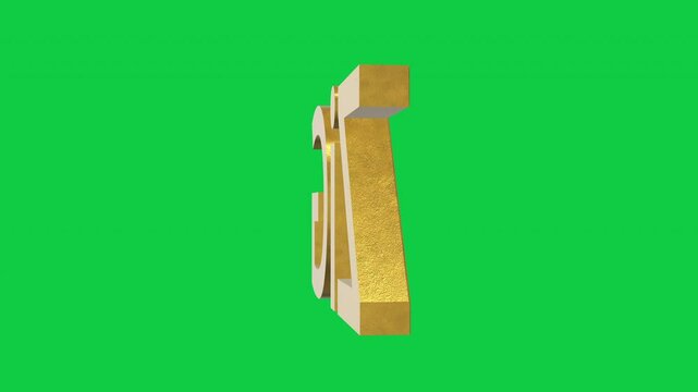 Zimbabwe gold currency symbol, golden money sign. Presentations on Business, Financial, and Marketing Concepts. 3D rendering.