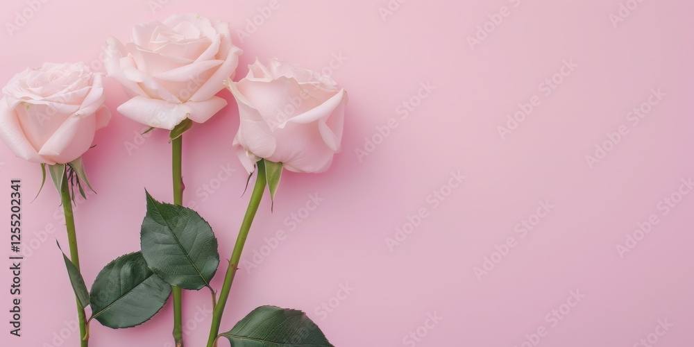 Poster a minimalist aesthetic featuring a soft rose backdrop, minimalist design elements arranged symmetric