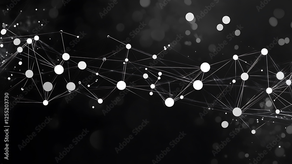 Poster abstract network graphic design