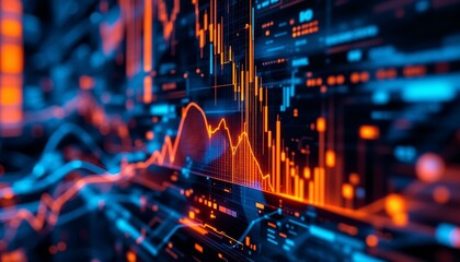 Dynamic Stock Market Analysis Visualized with Abstract Data Charts