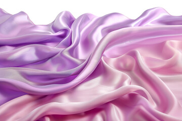 Obraz premium Luxurious silk fabric showcasing its soft sheen isolated on transparent background