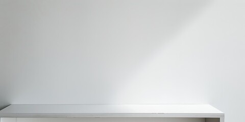 Obraz premium A minimalist aesthetic with a stark white backdrop, Clean lines and minimalist shapes in a balanced composition, Modern minimalist style