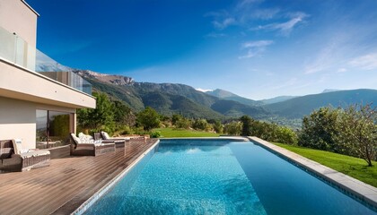 Fototapeta premium luxury swimming pool