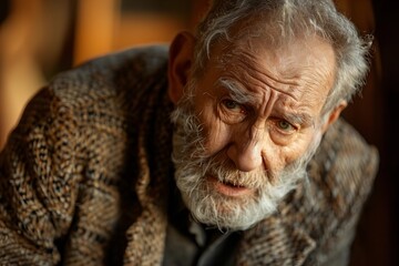 Man Experiencing Knee Discomfort When Attempting to Rise