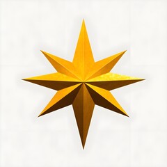 Obraz premium golden star on white background