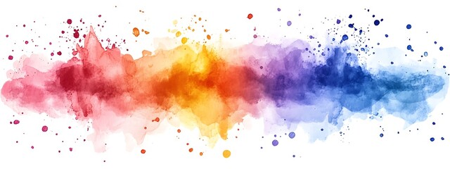 Fototapeta premium Abstract Watercolor Splashes (2)