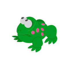 Frog Toy, Halloween Vector Illustration, Isolated