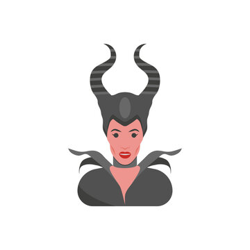 Maleficent, Halloween Vector Illustration, Isolated