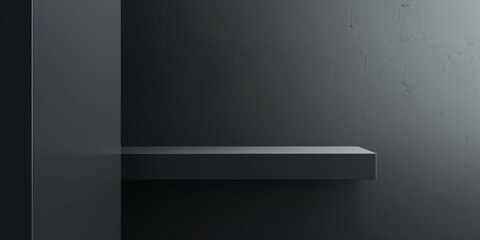 Obraz premium A minimalist composition with a matte charcoal gray background, Clean lines and subtle gradients, Modern minimalist style
