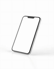 Blank Smartphone Screen Mockup for App or Social Media Design