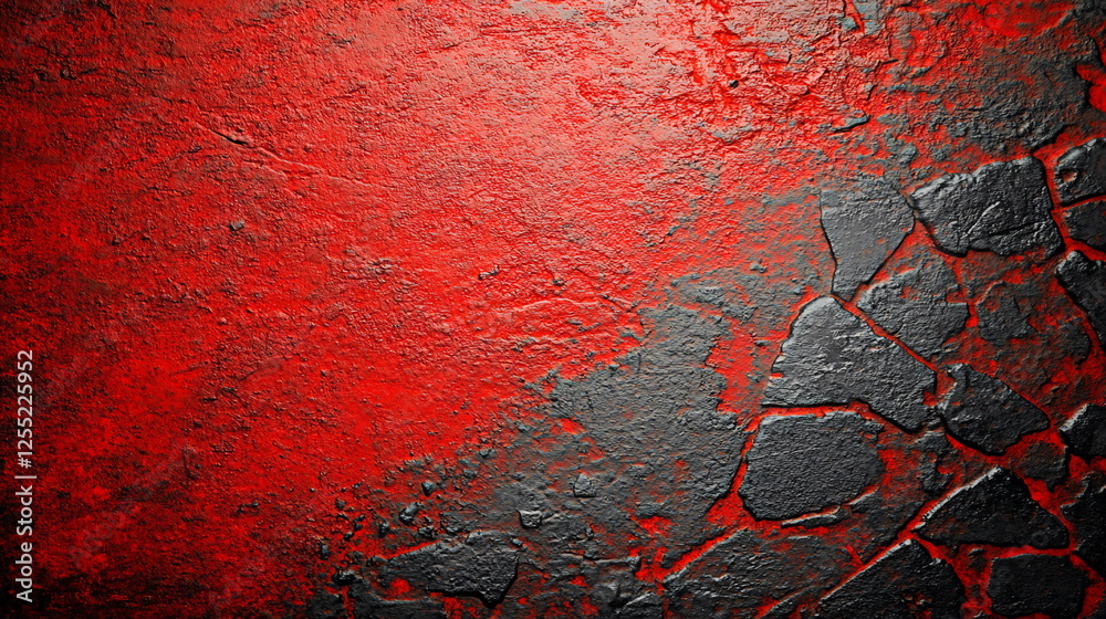 Aufkleber textured red and black background with rough surface patterns for creative design and artwork