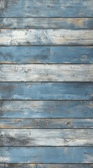 Obraz premium Weathered blue wooden planks with rustic texture and depth