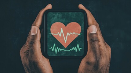 Urban wellness health monitoring via mobile heartbeat graphs