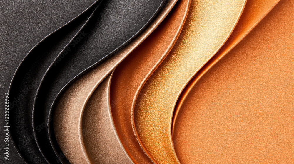 Leinwandbilder layers of textured leather in various shades creating an aesthetic design background for creative pr