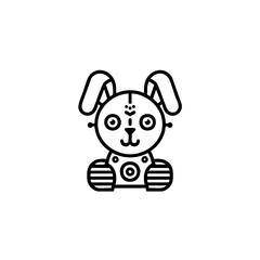 Futuristic animal robot vector illustration with a sleek and modern design. Perfect for sci-fi projects, branding, merchandise, and digital art.