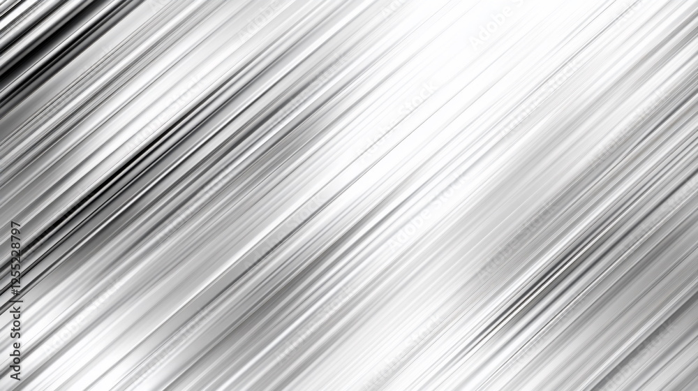 Aufkleber Abstract Silver Gradient Background with Diagonal Stripes and Shimmering Texture for Modern Design Projects