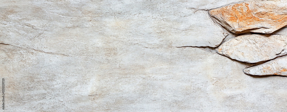 Poster textured background with natural stone elements for design and decoration projects