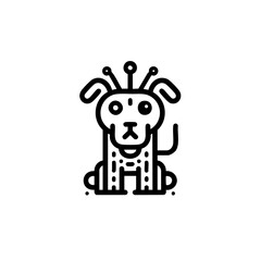 Futuristic animal robot vector illustration with a sleek and modern design. Perfect for sci-fi projects, branding, merchandise, and digital art.