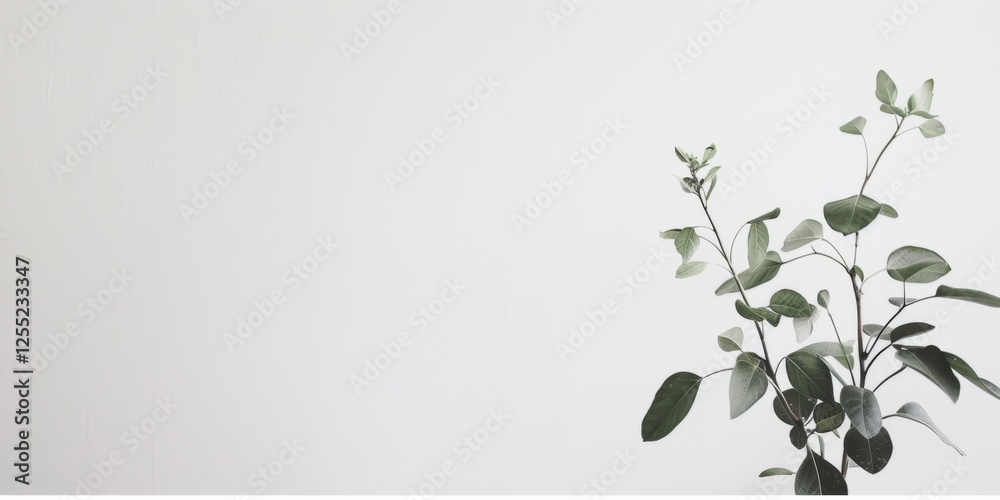Poster A minimalist design featuring a stark white backdrop, Clean lines and minimal textures in a structured layout, Modern minimalist style