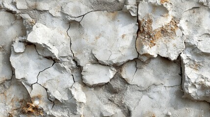 Cracked white texture abstract background close-up grunge style