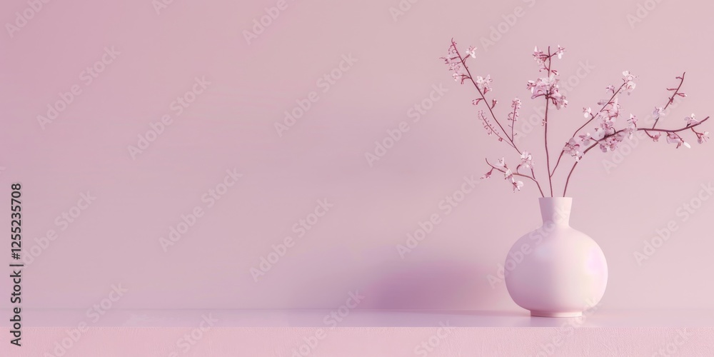 Poster a minimalist design with a light mauve background, clean edges and muted pastels, modern minimalist 