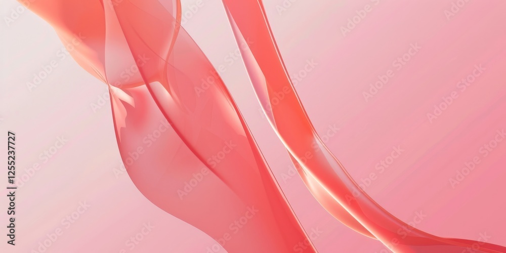 Poster A minimalist design with a light ruby-red background, Clean lines and subtle gradients, Modern minimalist style